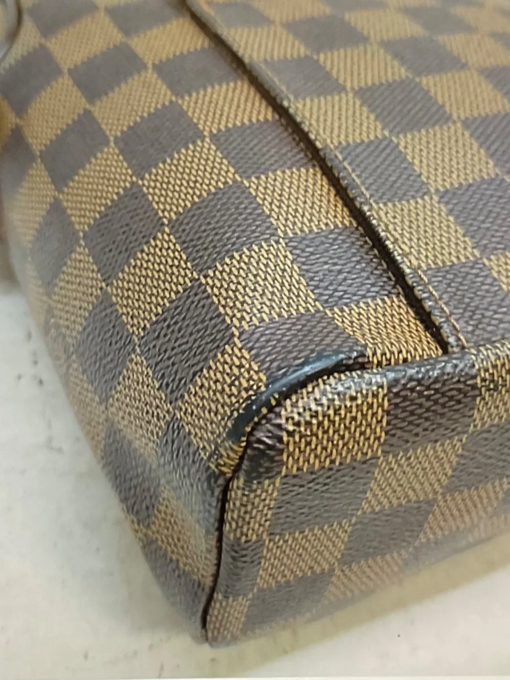 Louis Vuitton N41442 Olav PM Ebene Damier Shoulder Bag Brown France 5662237.